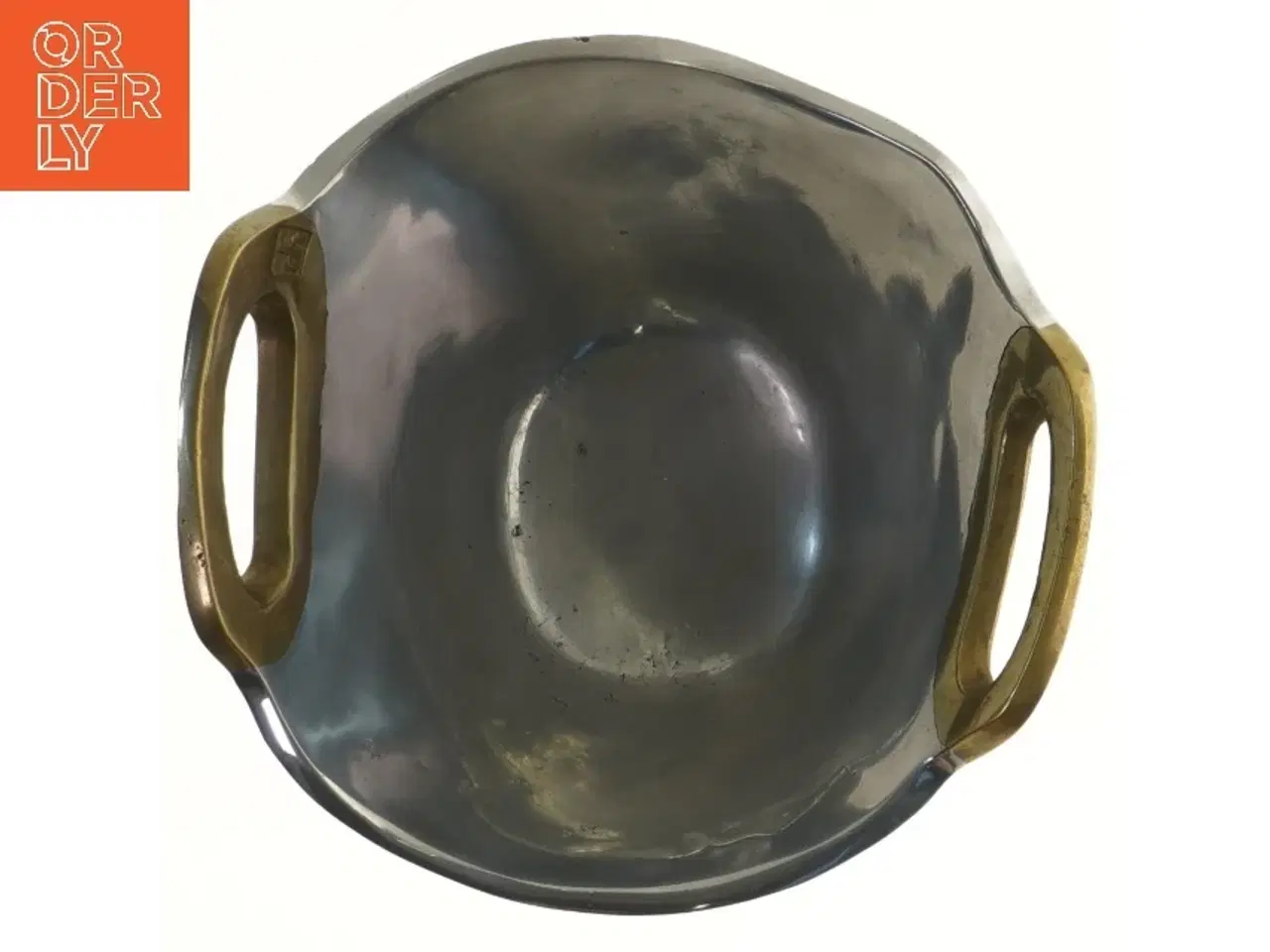 Billede 2 - Metalskål med håndtag (str. Ø 20,5x11 cm)