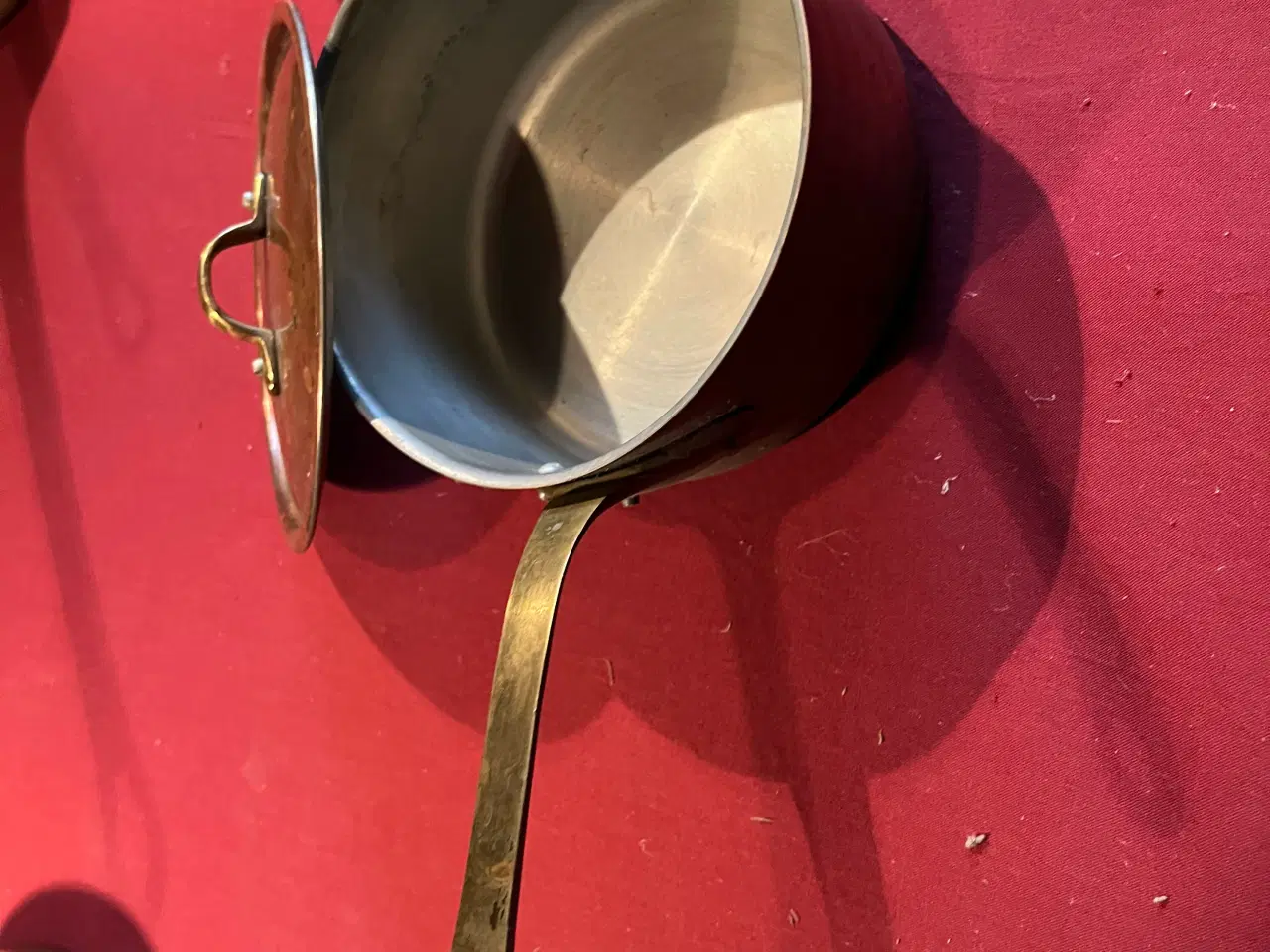 Billede 2 - Kobber kasserolle med låg