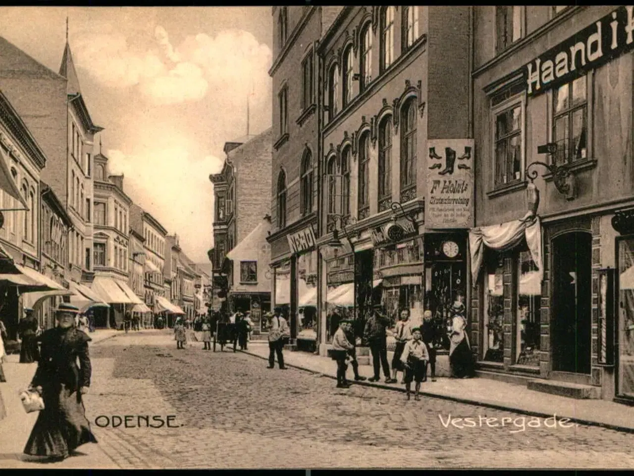 Billede 1 - Odense - Vestergade - Stender 8956 - Ubrugt - Flot Kort !!