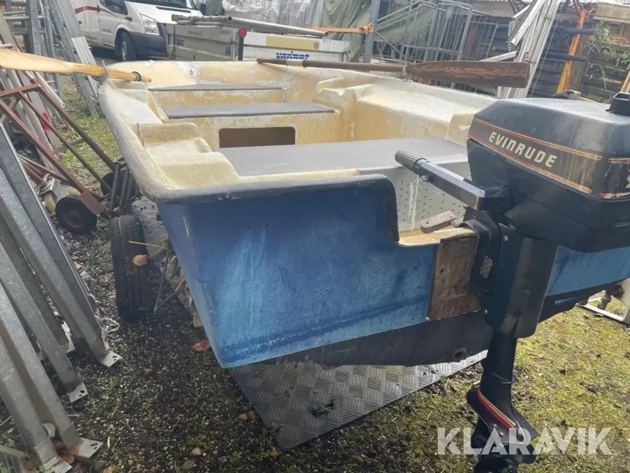 Billede 7 - Jolle med bådtrailer og motor