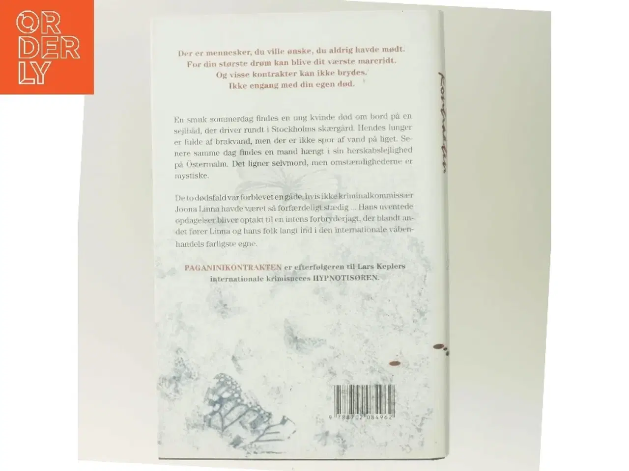 Billede 3 - Paganinikontrakten : Kriminalroman (Danish Language) af Lars Kepler (Bog)