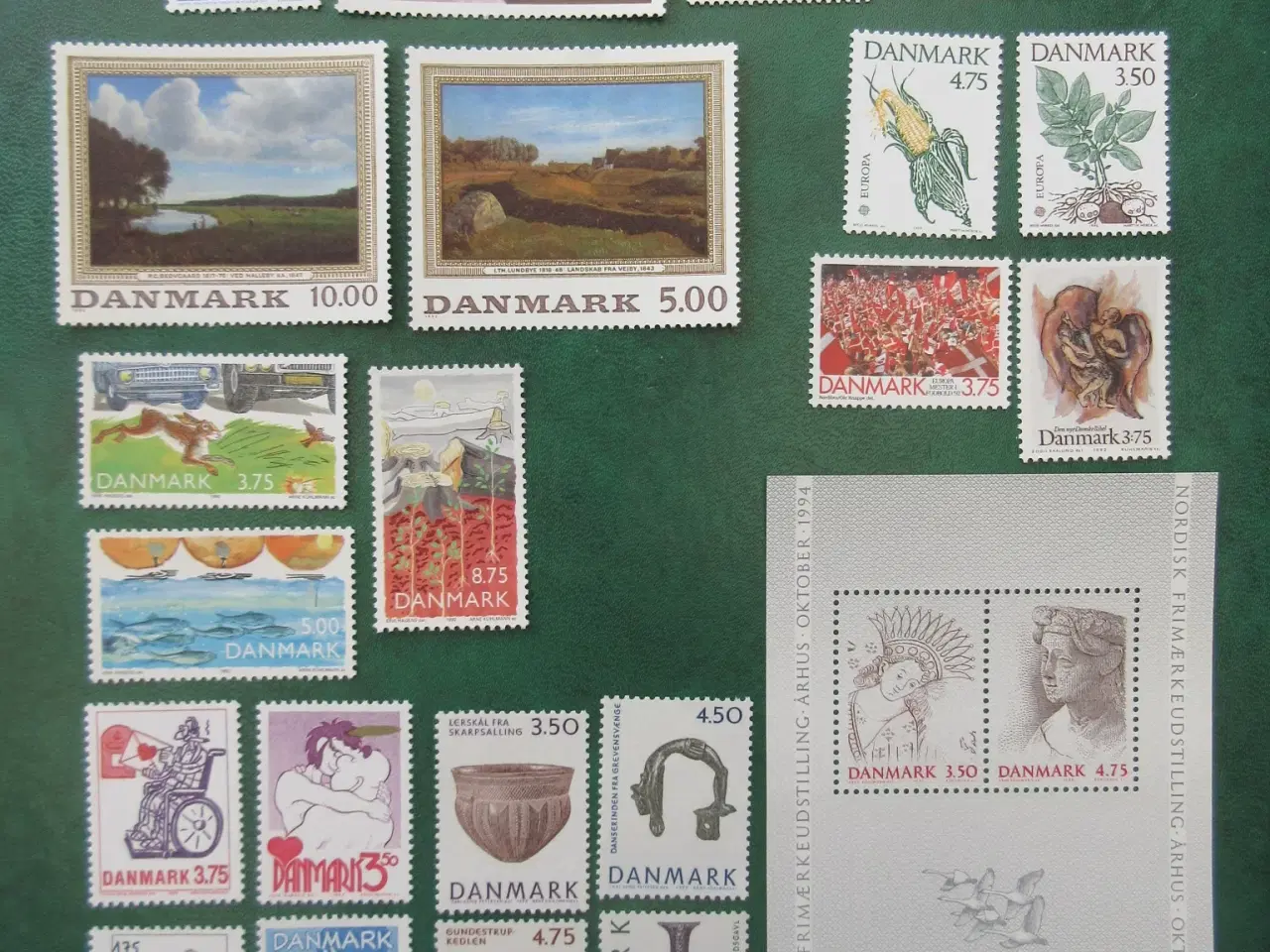 Billede 4 - Danmark år 1992-1995 postfrisk katalogværdi 1392