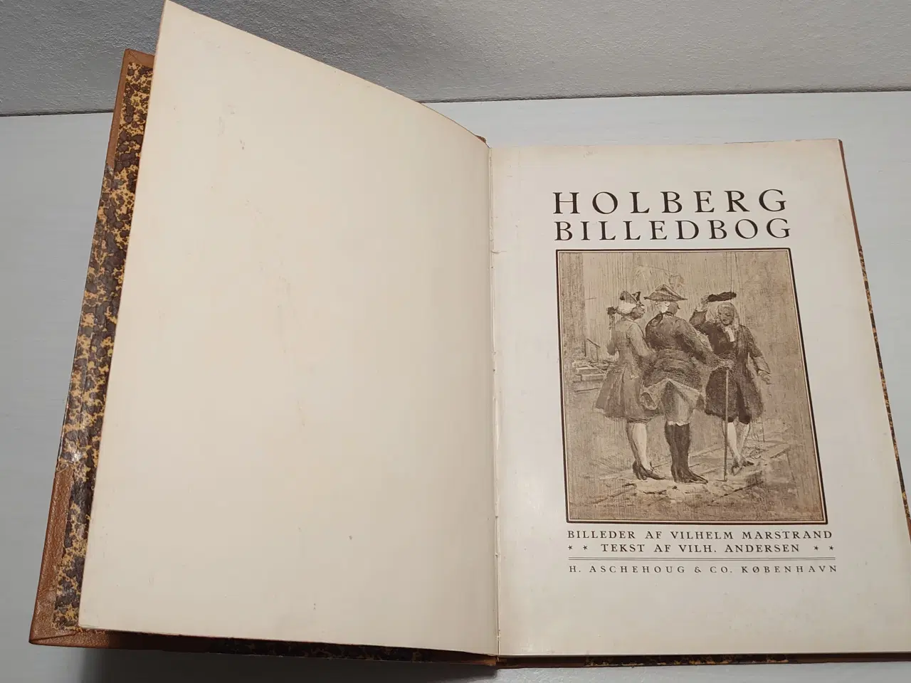 Billede 1 - Vilh.Andersen:Holberg Billedbog. Aschehoug 1922.