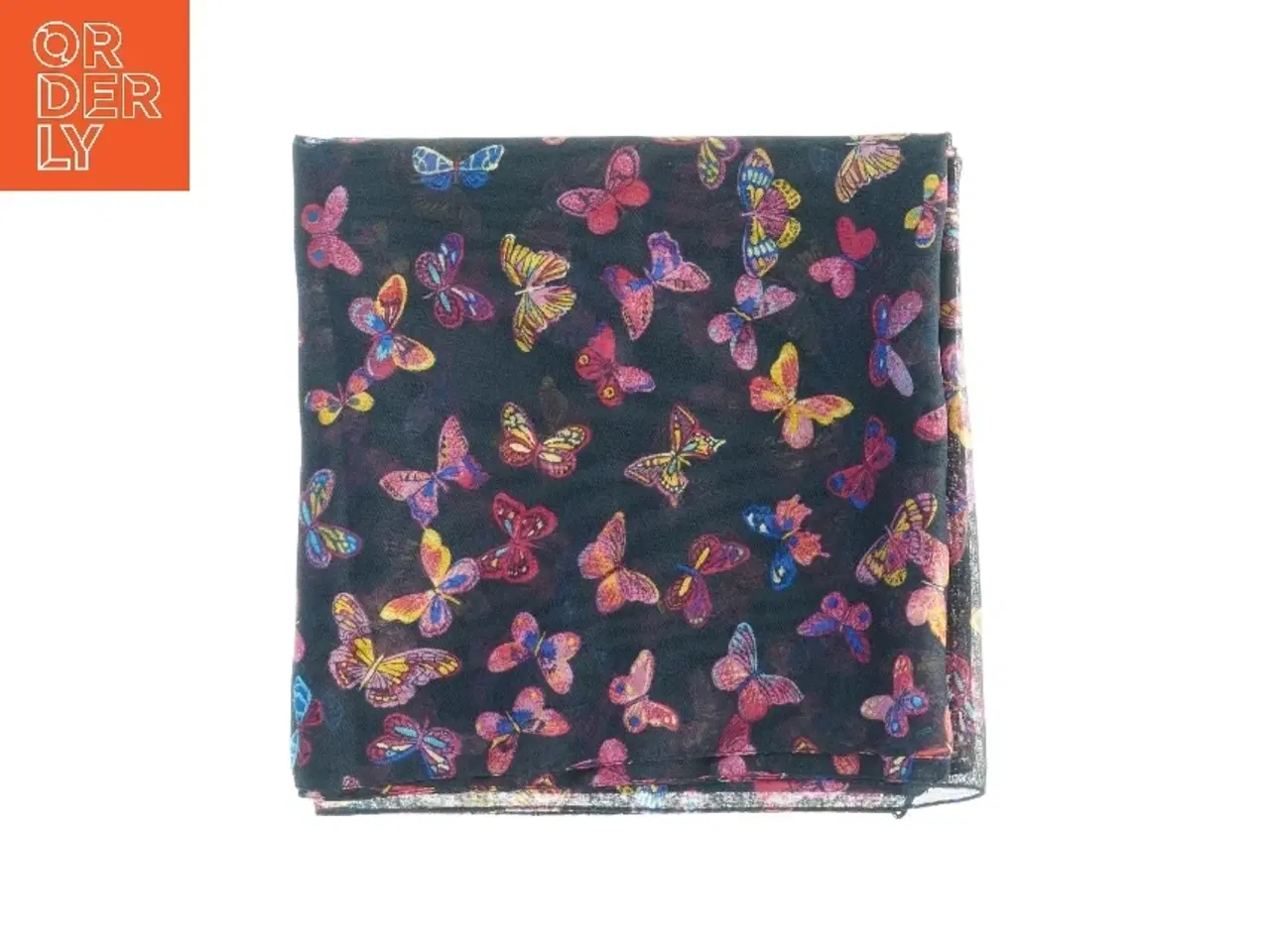 Billede 3 - Sommerfugle tørklæde (str. 160 x. 38 cm)