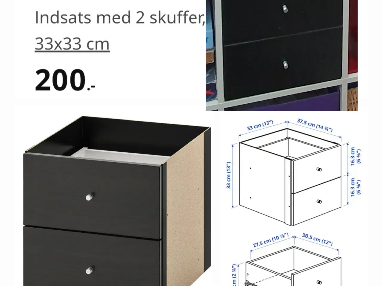 Billede 1 - Skuffemoduler Ikea Kallax 