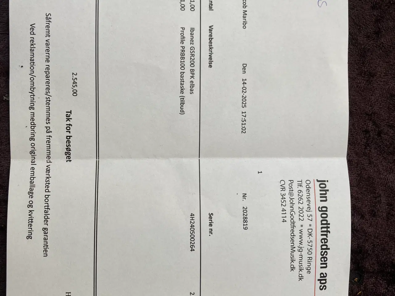 Billede 7 - Bas guitar