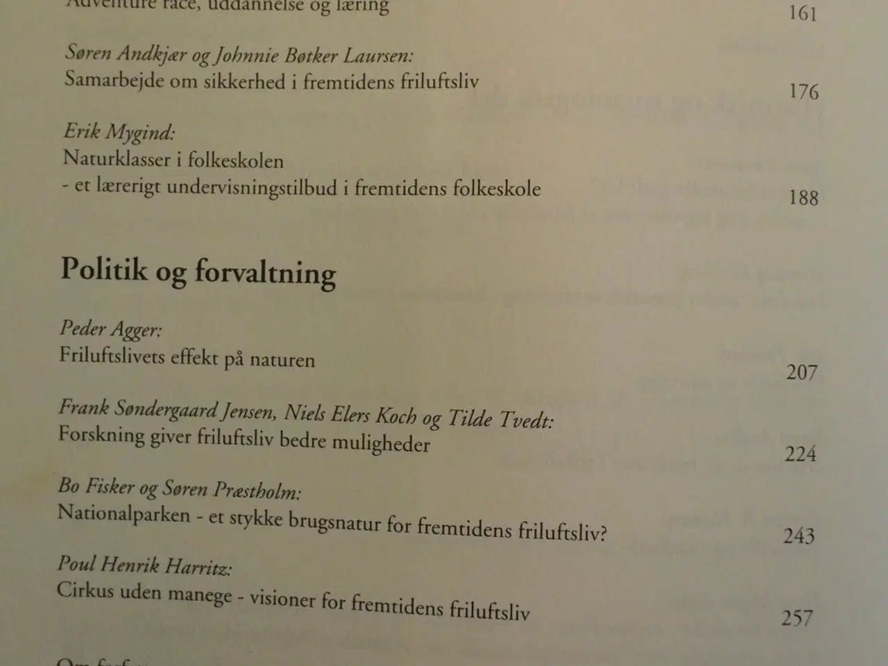 Billede 3 - friluftsliv under forandring, red. af søren andkjæ