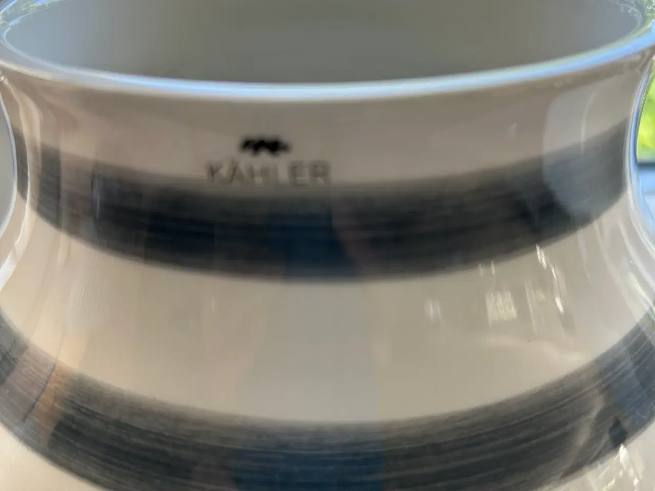 Billede 5 - Vase Kahler grå stribet 21 cm