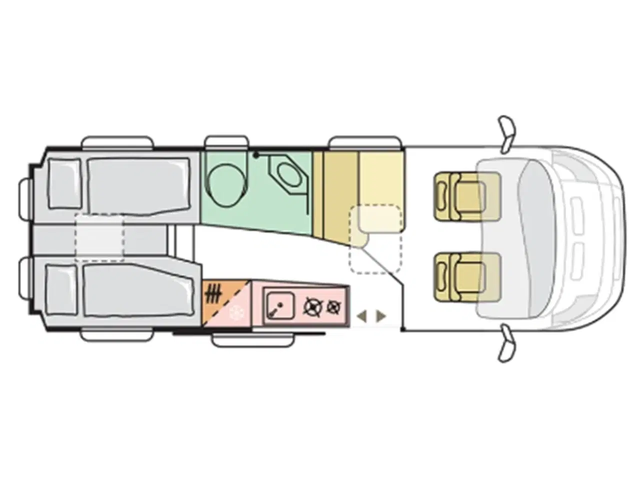 Billede 4 - 2023 - Adria Twin Supreme 640 SLB   Flot Adria Van med masser af ekstraudstyr. Solcelle, Inverter, Lithiumbatteri, Automatgear m.m.