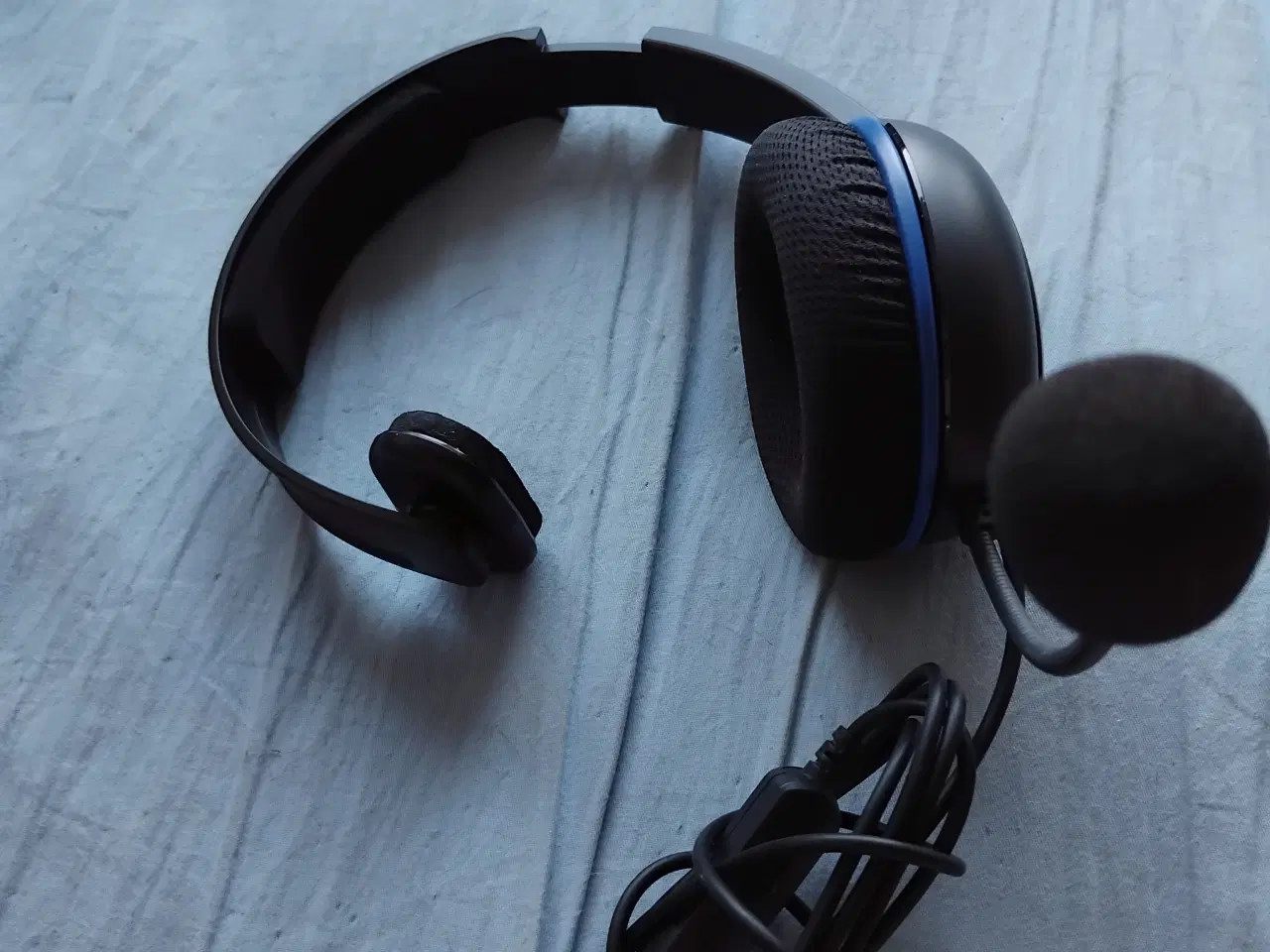 Billede 1 - SORT HEADSET TIL PLAYSTAION MED MIKOFON NYE SÆLGES