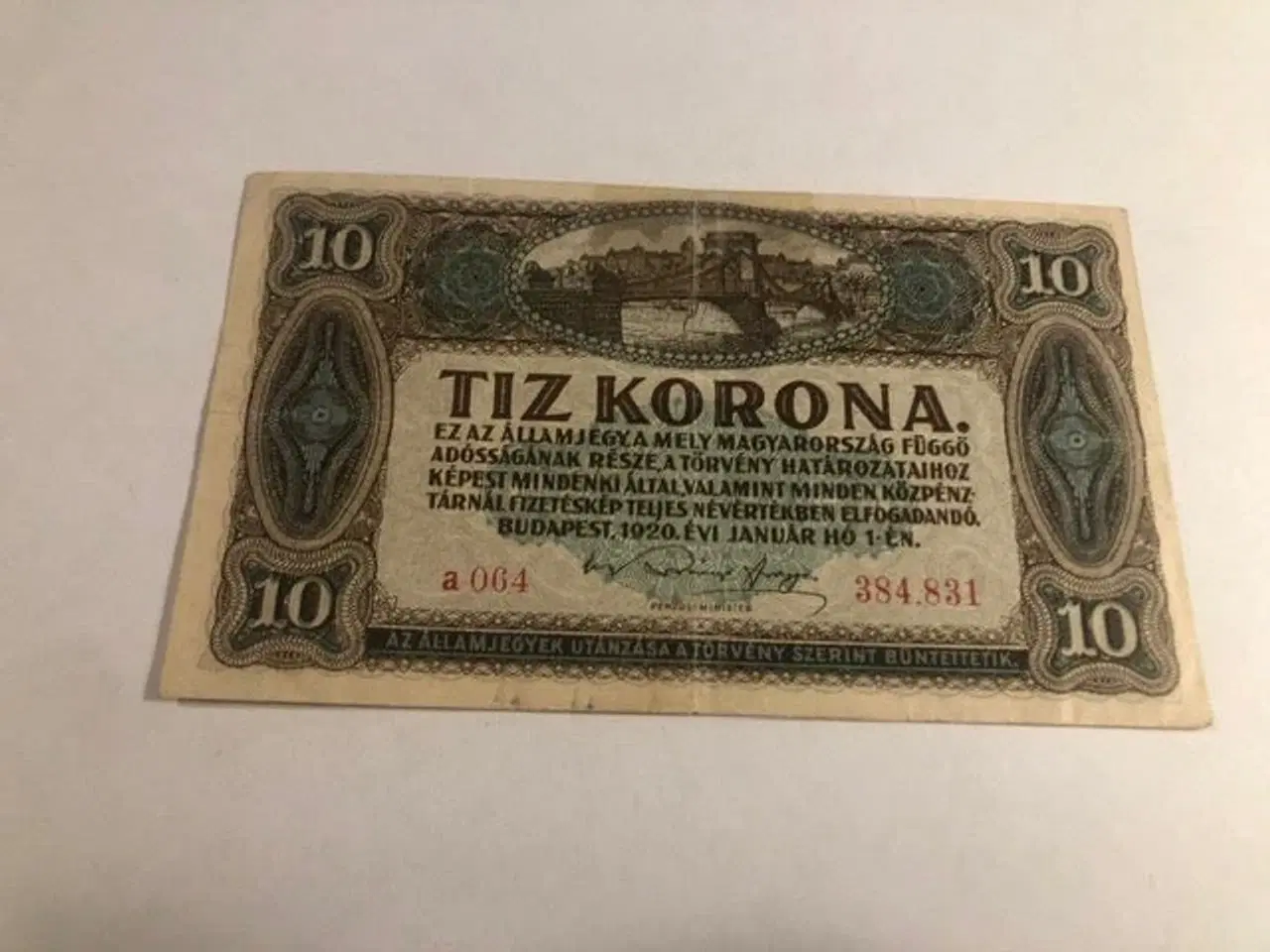 Billede 1 - 10 korona Hungary