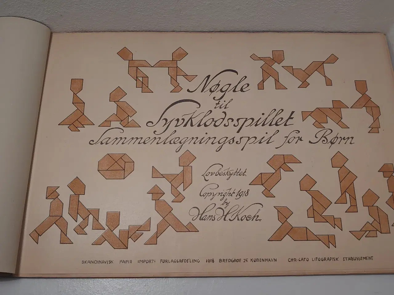 Billede 3 - H.Koch: Syvklodsspillet. Løsningsnøgle.1918.