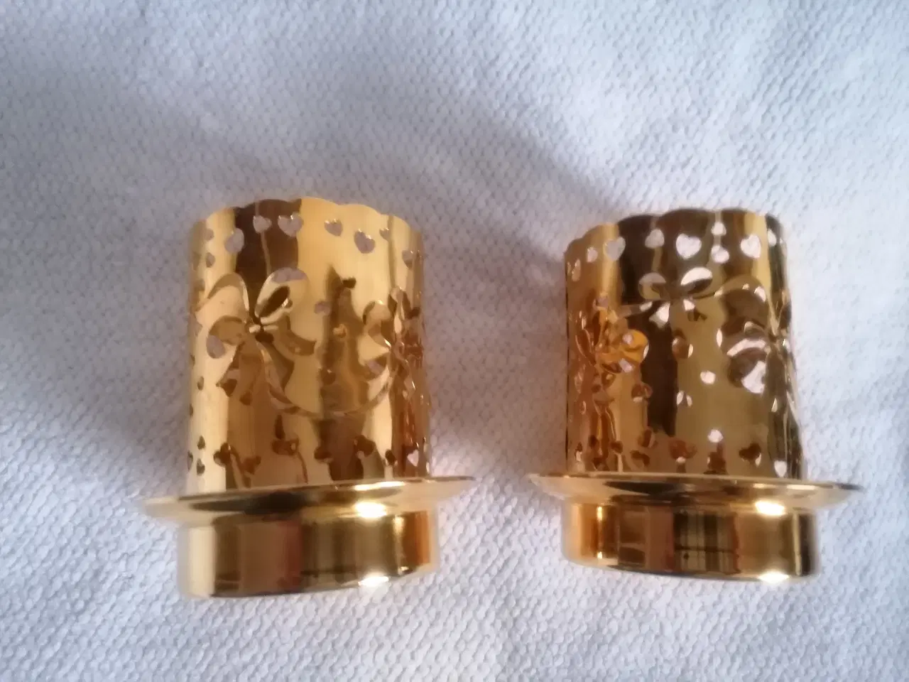 Billede 10 - Georg Jensen, 2009 Engel lysestage forgyldt