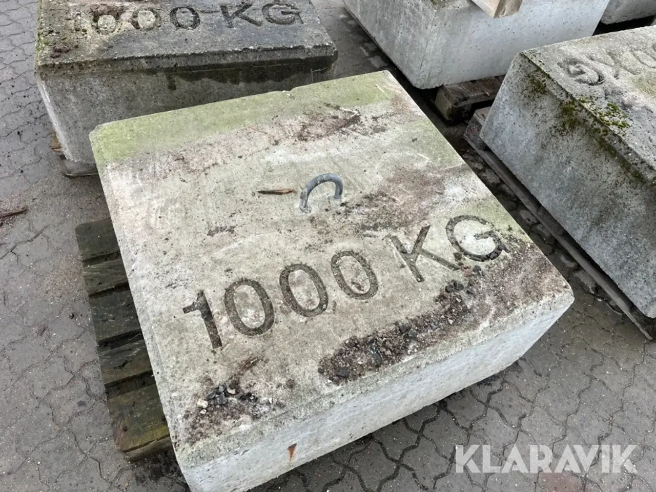 Billede 2 - Vægtklods 1000 kg 6 styk