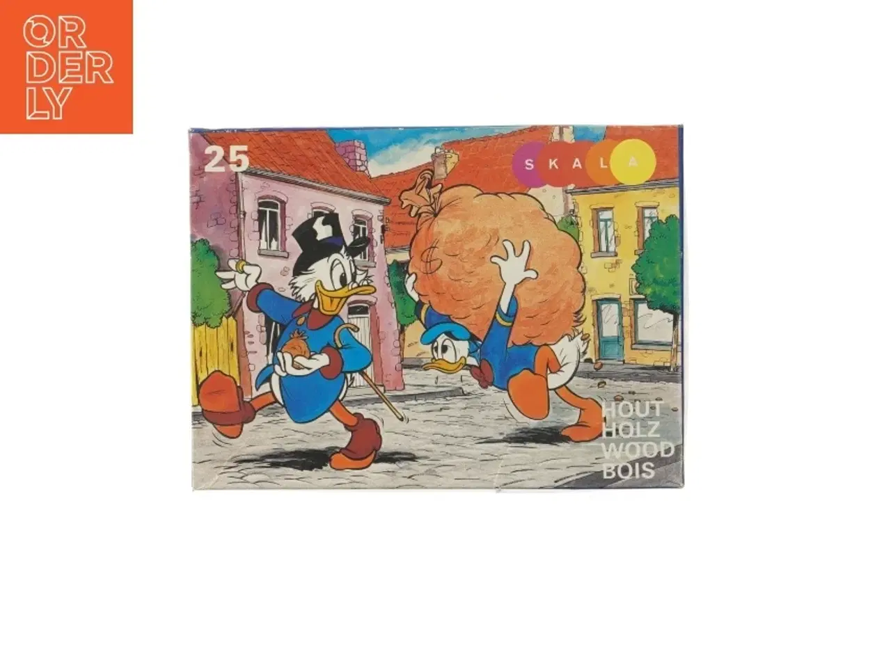 Billede 1 - Billedpuslespil med Anders And fra Skala (str. 25 brikker)