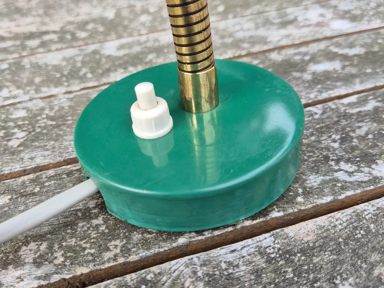 Billede 7 - Grøn væglampe med fleksarm og beslag