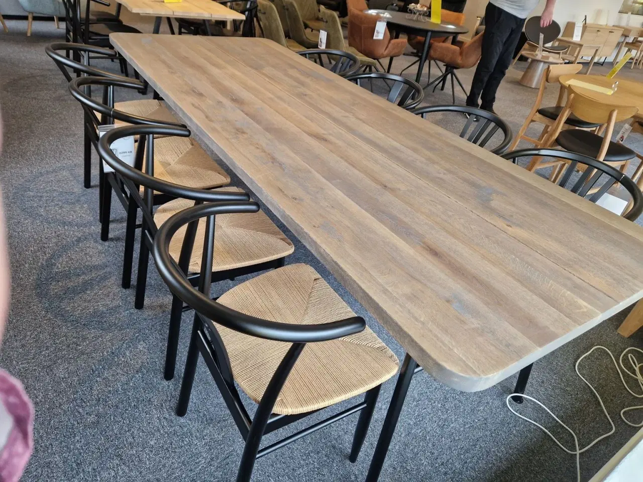 Billede 7 - Nyt stort plankebord 40 mm massivt egetræ 