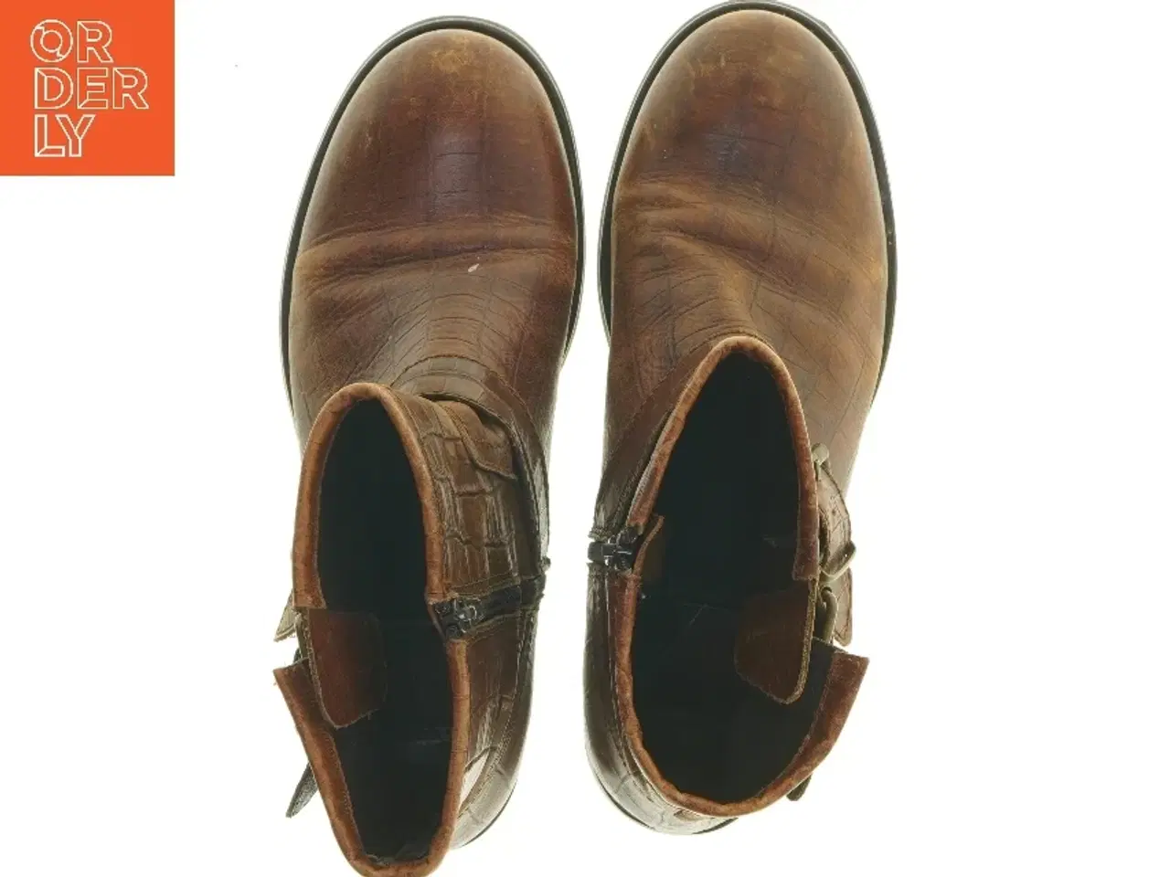 Billede 5 - Brune læderstøvler fra Billi Bi (str. 40 )