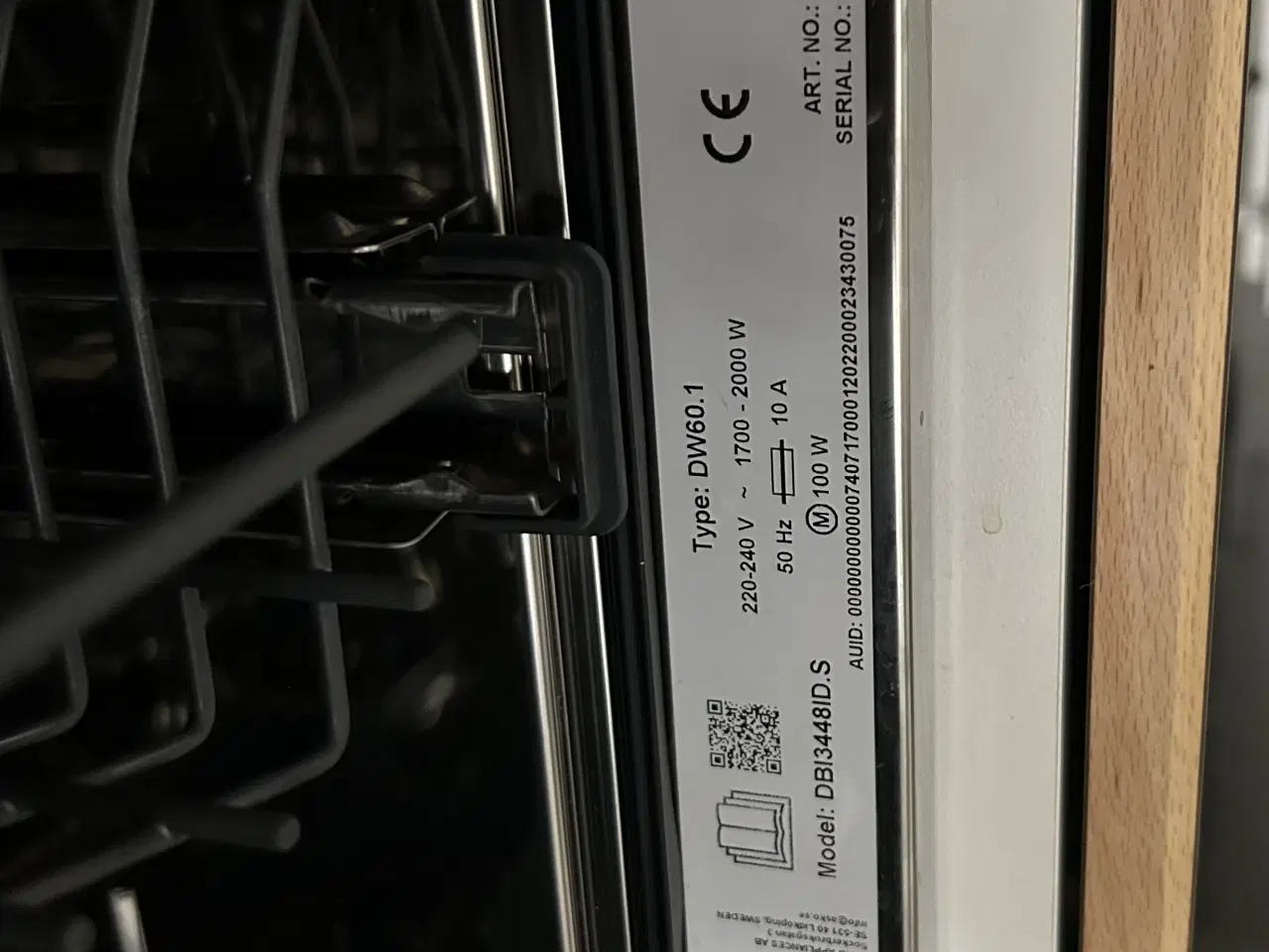 Billede 5 -  Asko DBI3448ID.S Indbygningsopvaskemaskine