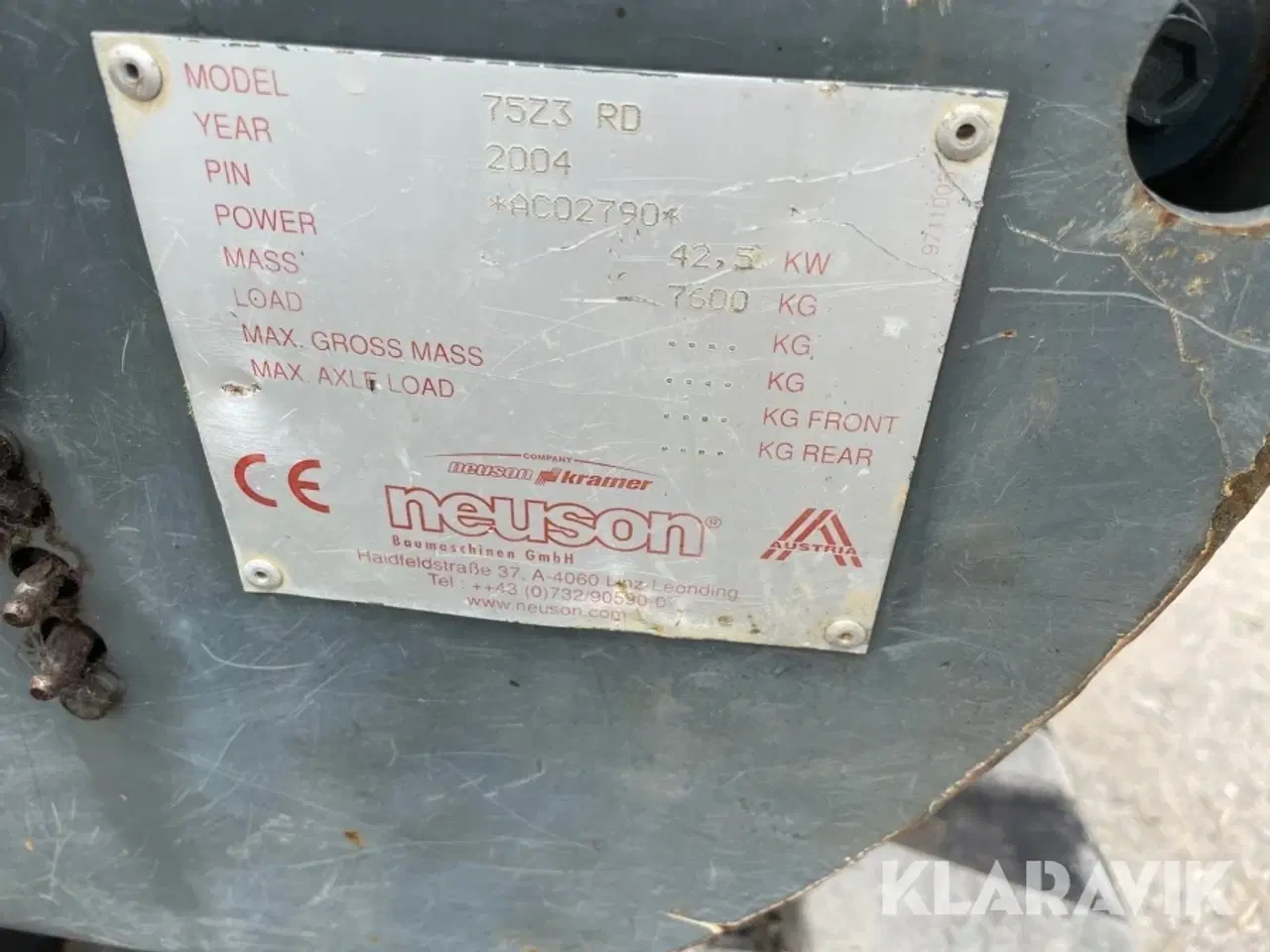Billede 9 - Gravemaskine Neuson 7523 med skovle