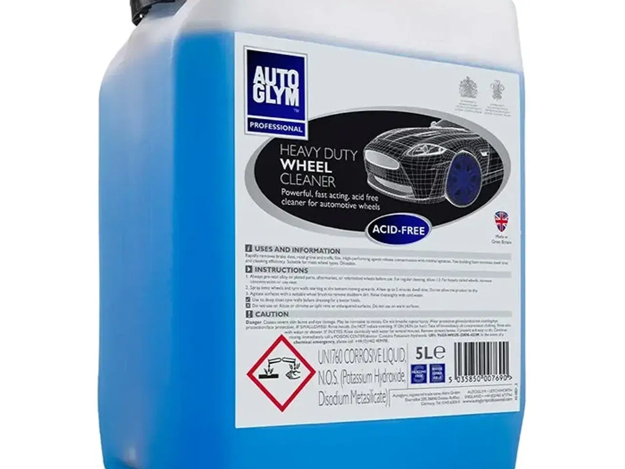 Billede 1 - Autoglym Heavy Duty Acid Free Wheel Cleaner 5L Fælgrens