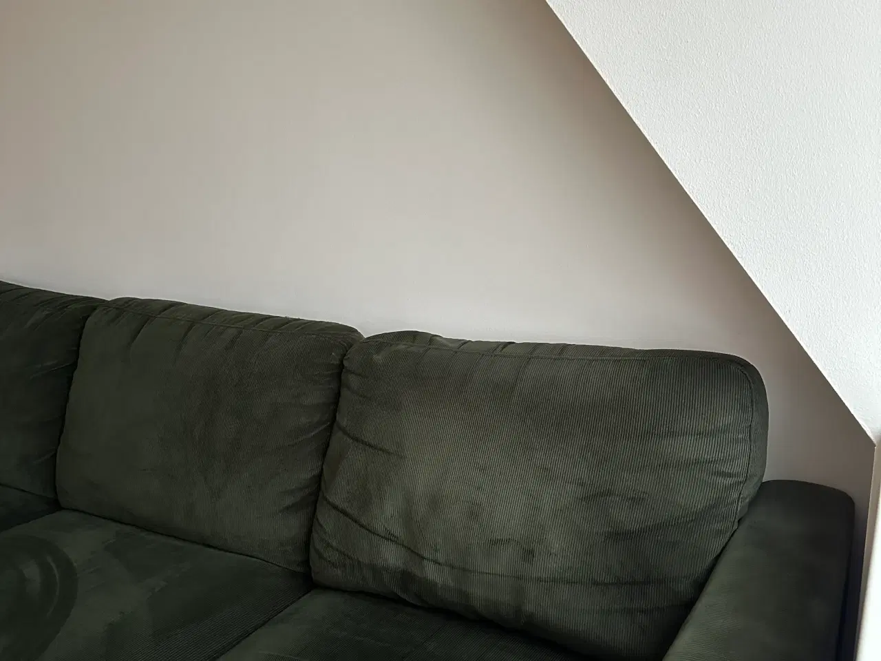 Billede 4 - Sofa i grøn velour