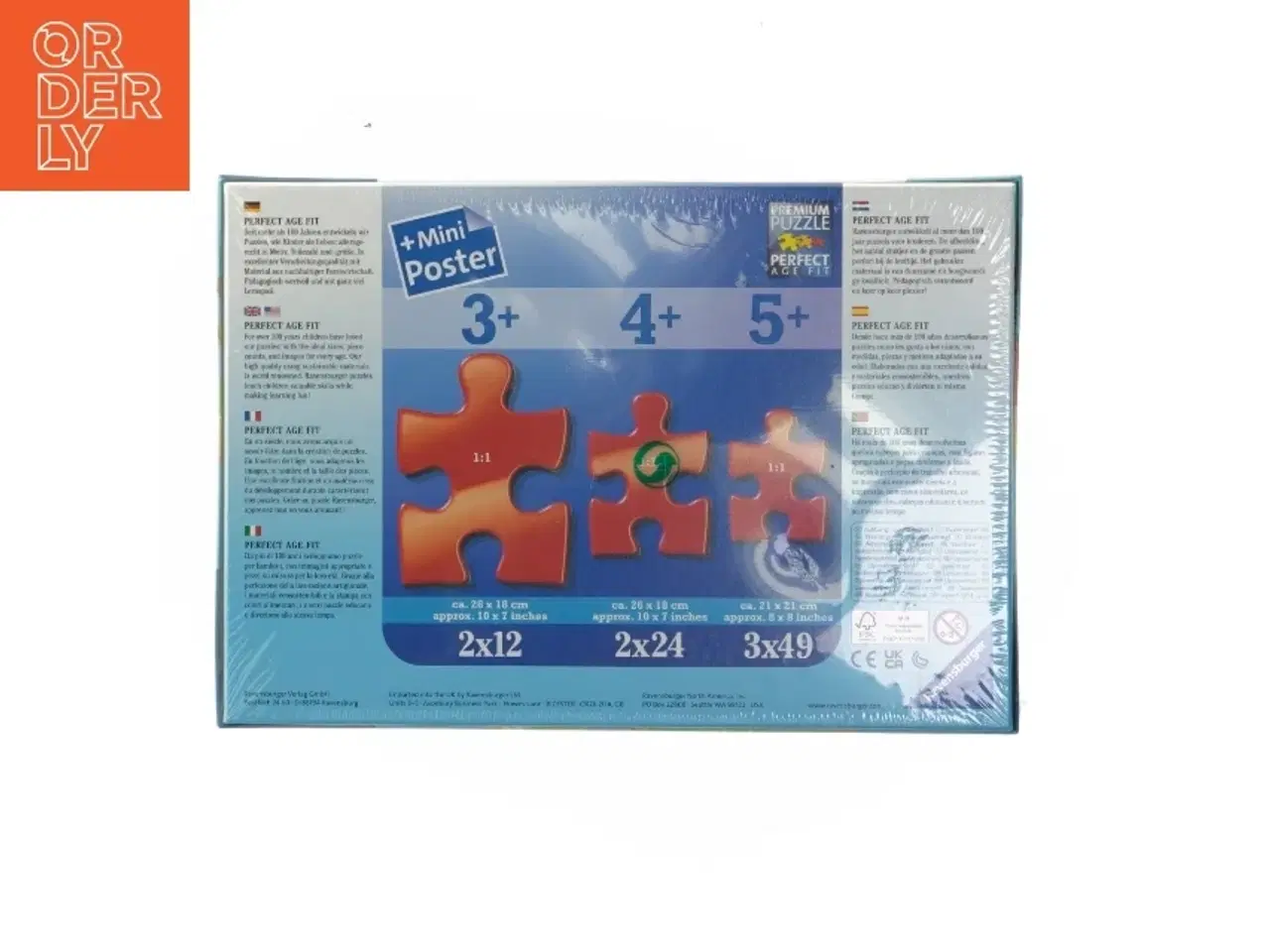 Billede 2 - Ravensburger Peppa Pig puslespil fra Peppa Pig (str. 3 x 49 brikker)