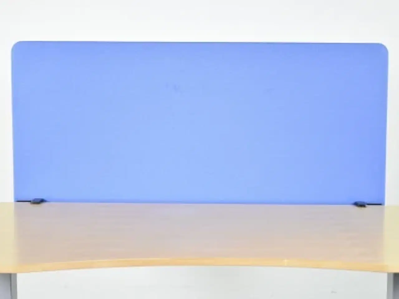 Billede 3 - Lintex bordskærm i blå, inkl. 2 sorte beslag