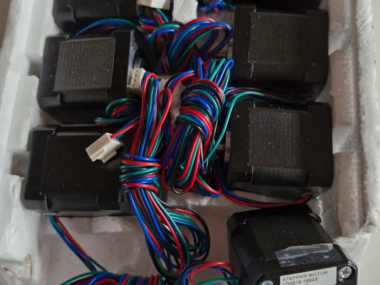 Billede 1 - Nema 17 stepmotorer (7 stk.) med stik
