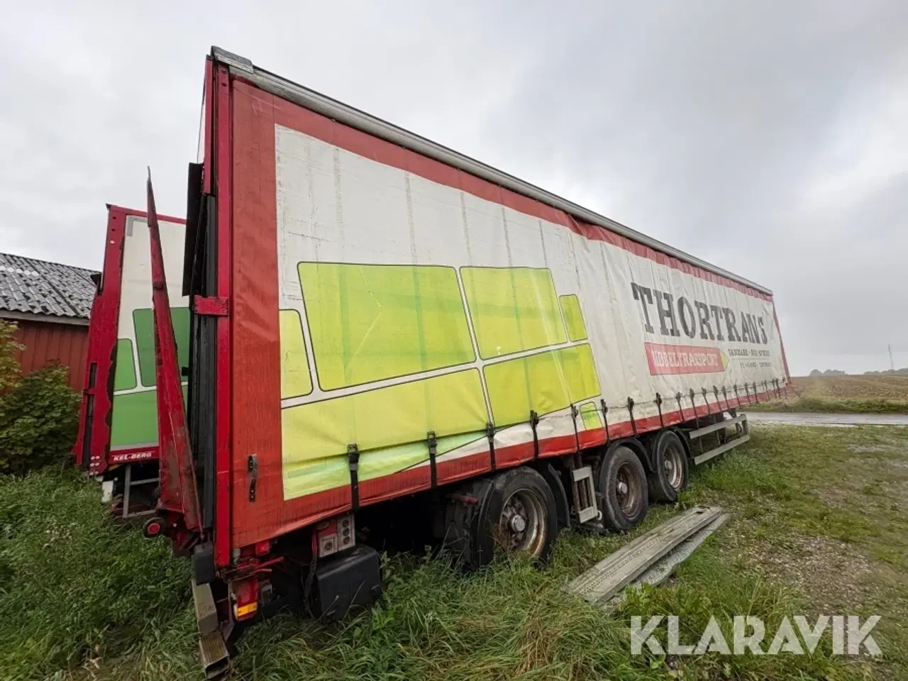 Billede 3 - Gardintrailer Kel-Berg SKBS35B2 3-akslet