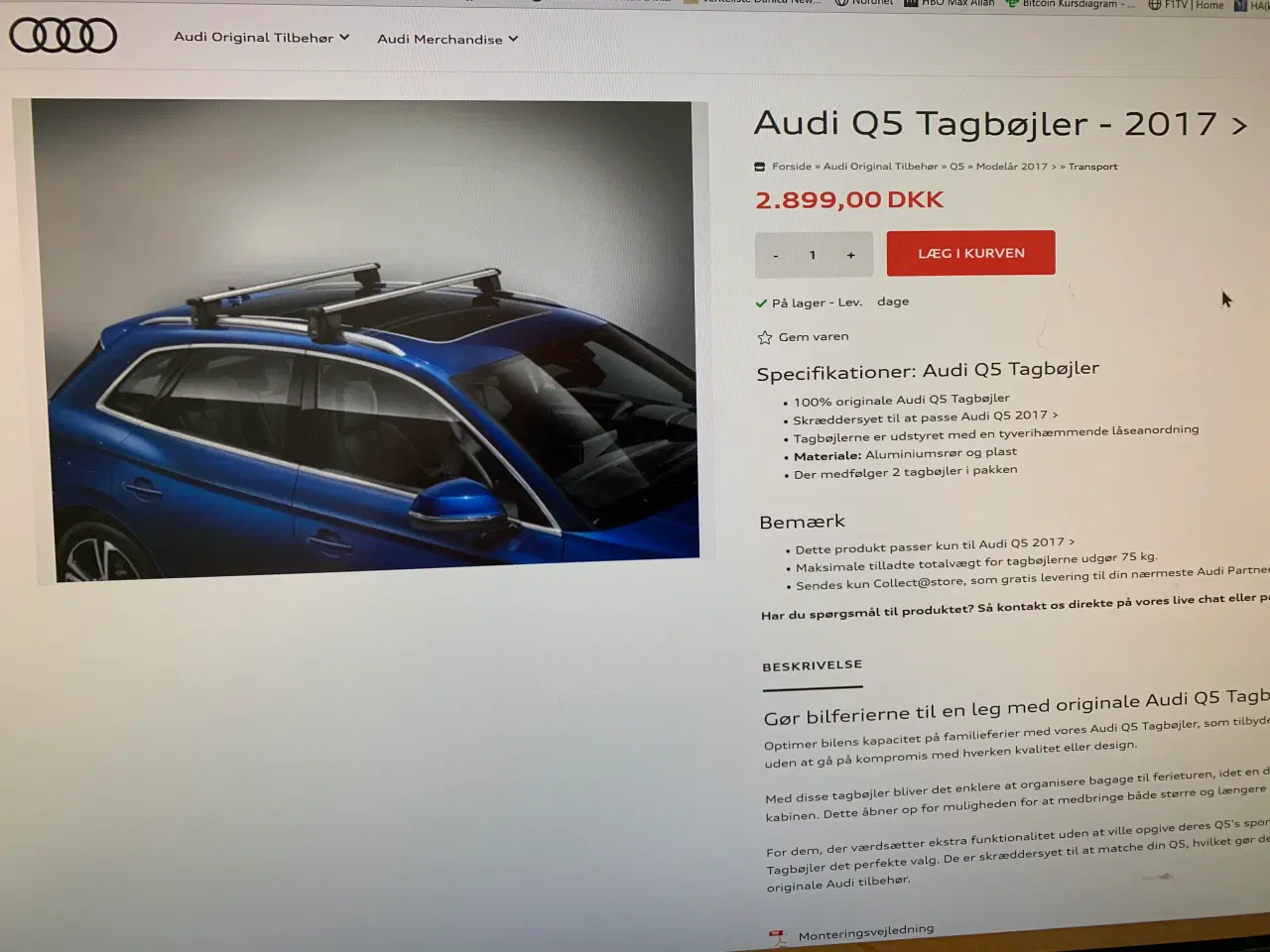 Billede 2 - Audi Q5 Tagbøjler