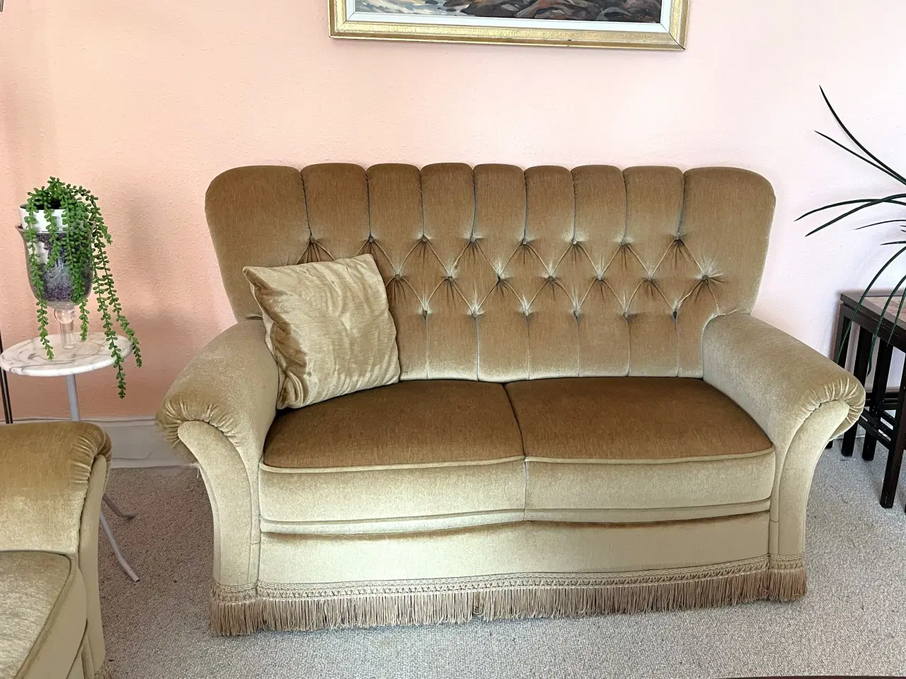 Billede 1 - Velour Sofa 2 personers 