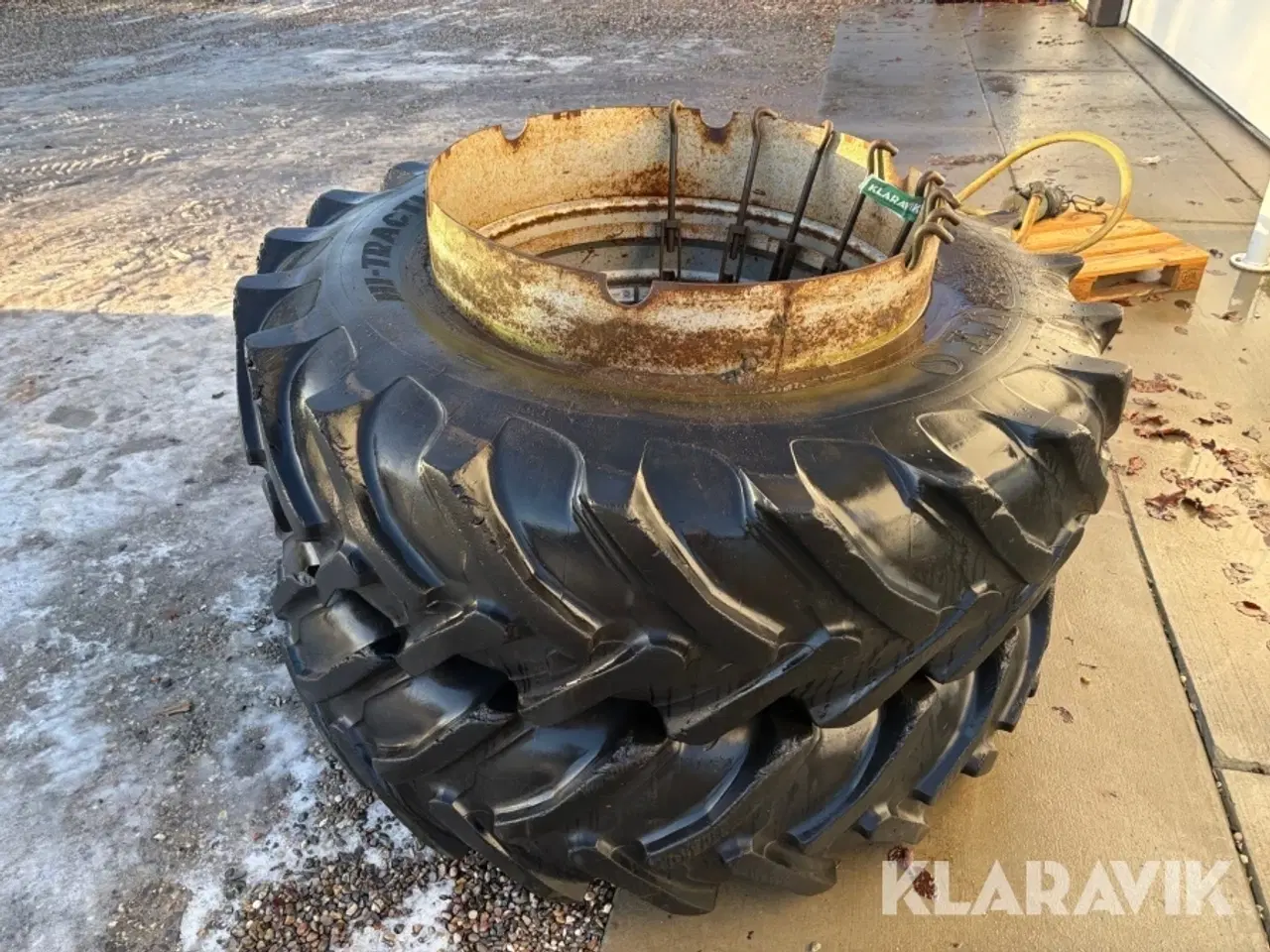 Billede 2 - Tvillingehjul Semperit 18.4R38 med låse 2 styk