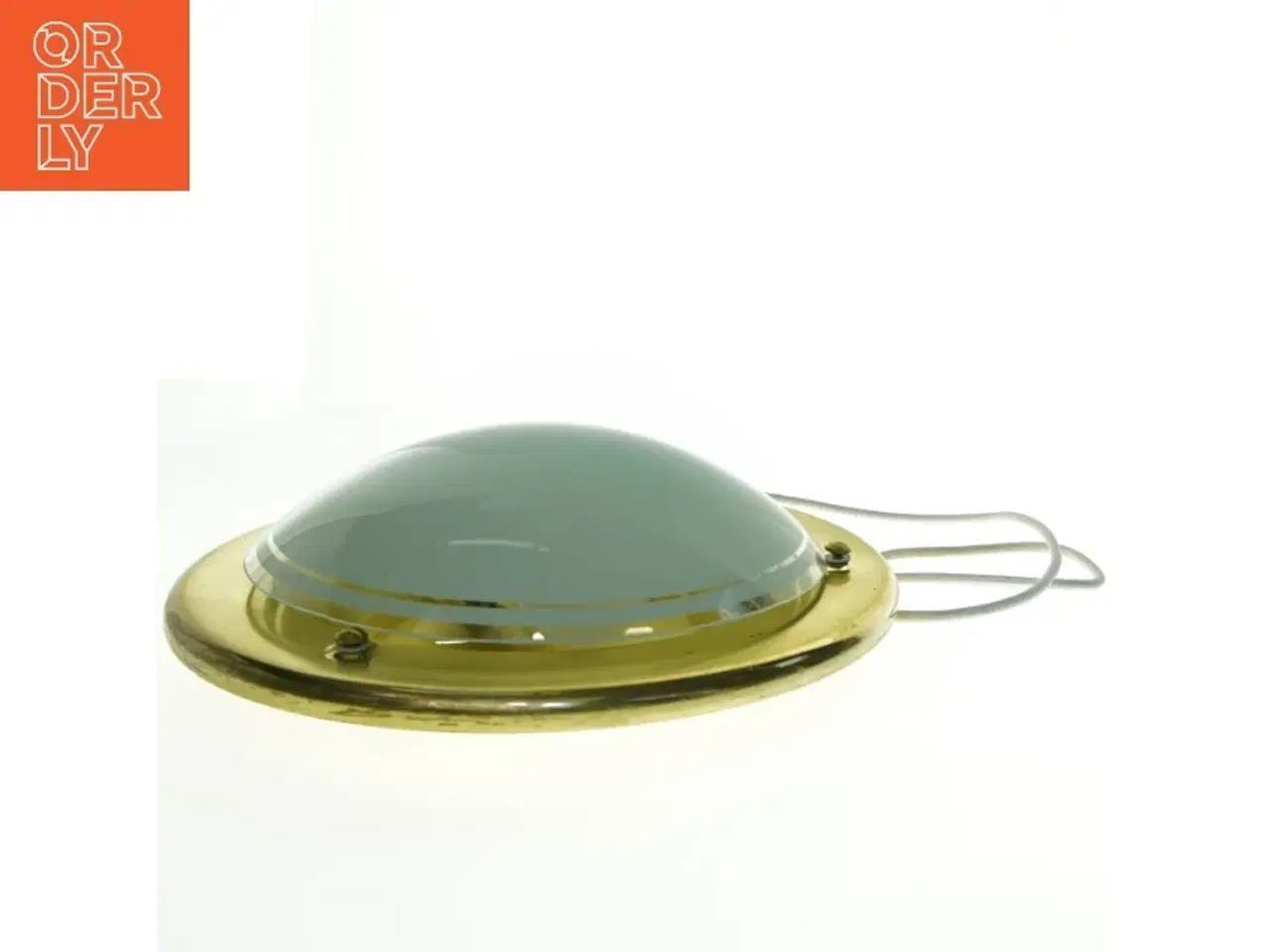 Billede 1 - Messing loftlampe (str. 31 x 31 cm)