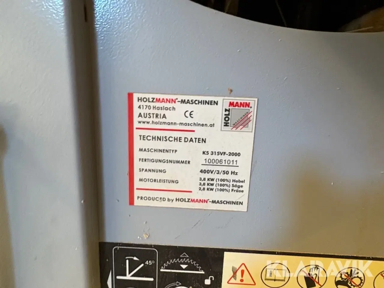 Billede 7 - Multi maskine Holzmann K5 315vf-2000