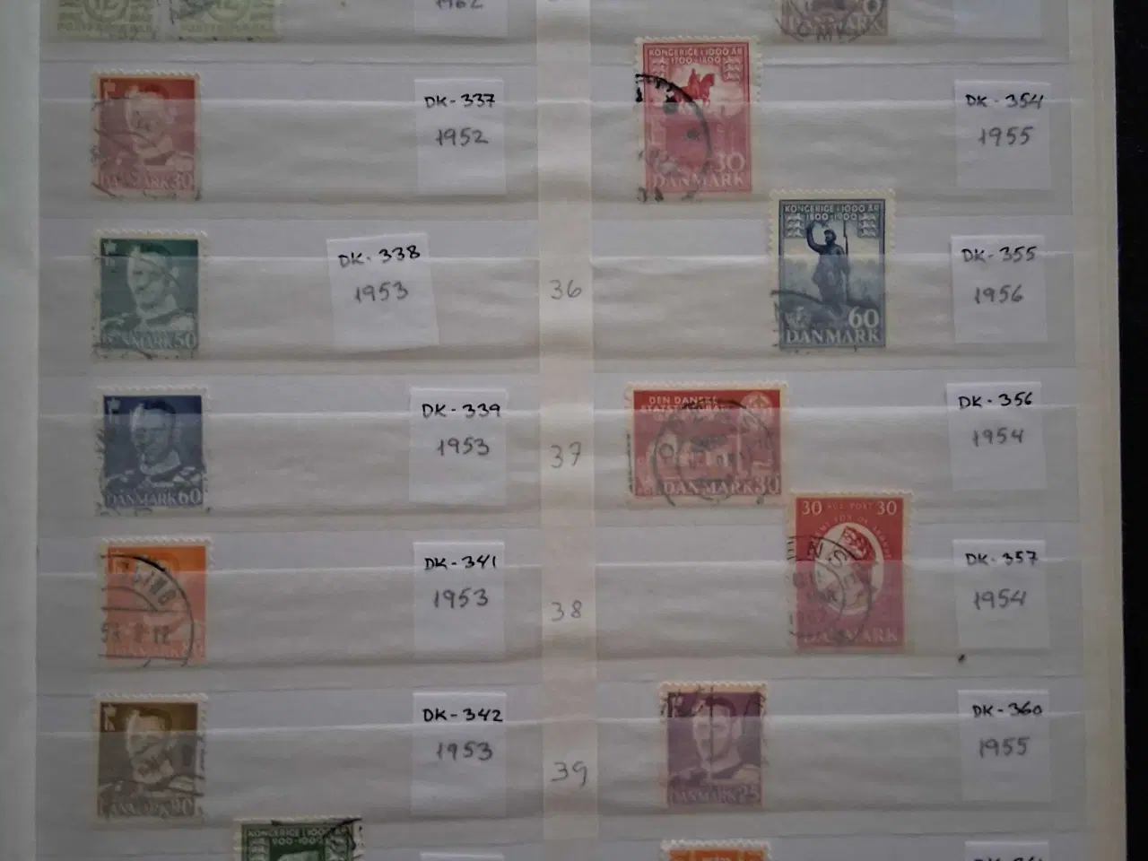 Billede 6 - Samling af danske frimærker