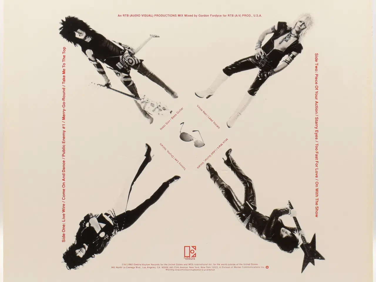 Billede 2 - Mötley Crüe – Too Fast For Love - JAPAN 1982 EX/EX