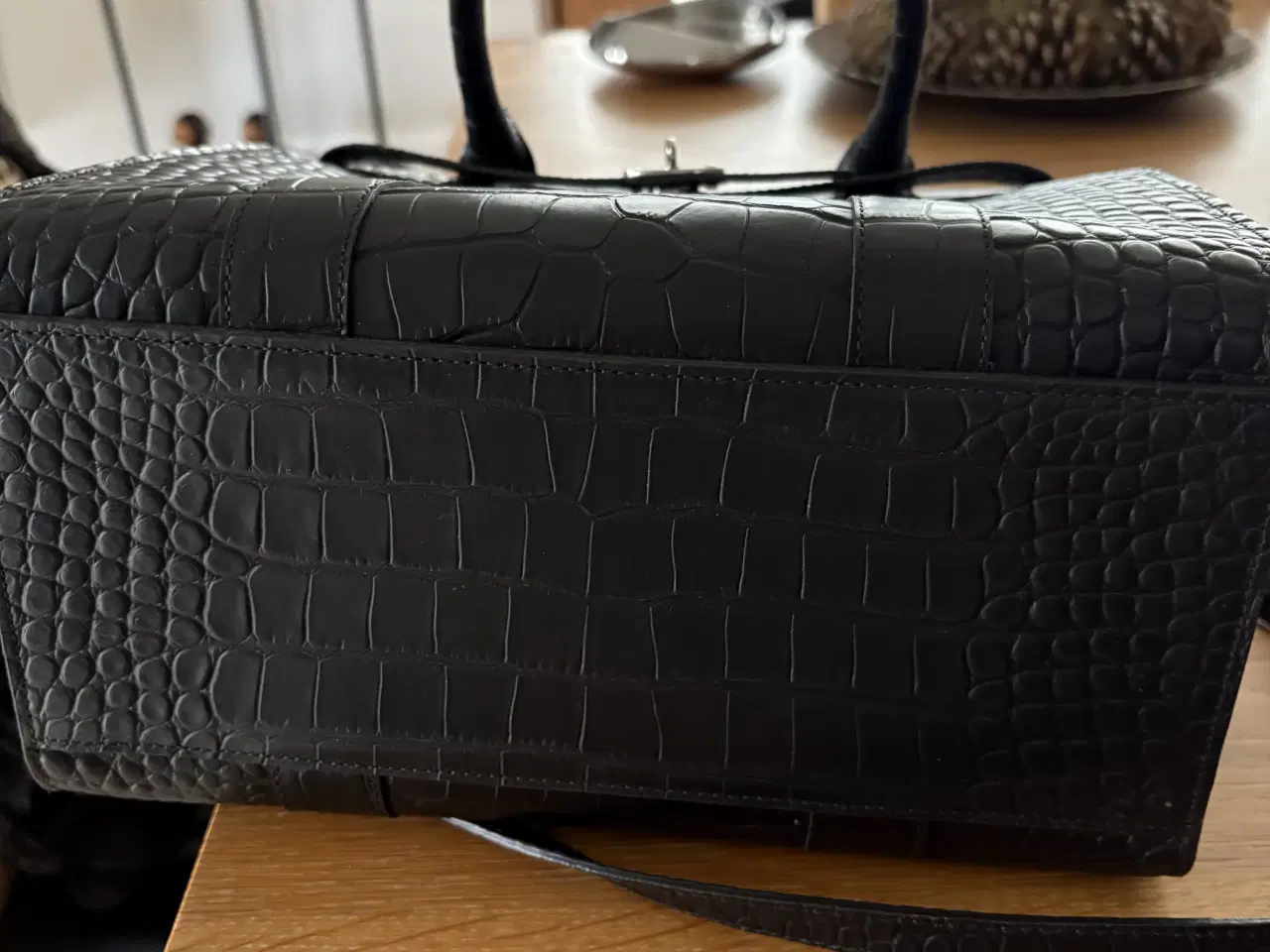 Billede 8 - Mulberry small zipped Bayswater, Croc. 