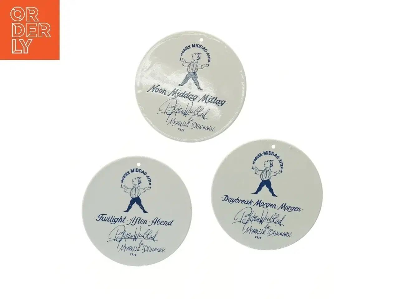 Billede 2 - Decorative wall plates with illustrations fra Bjørn Wiinblad (str. Ø 18 cm)