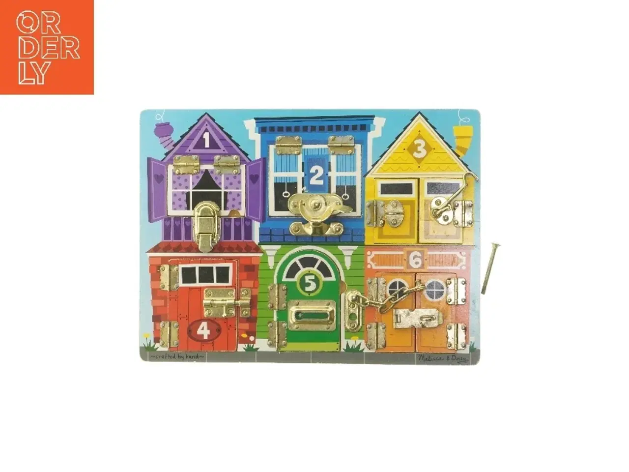 Billede 1 - Aktivitetsbræt med låse fra Melissa & Doug (str. 29,5x39,5 cm)