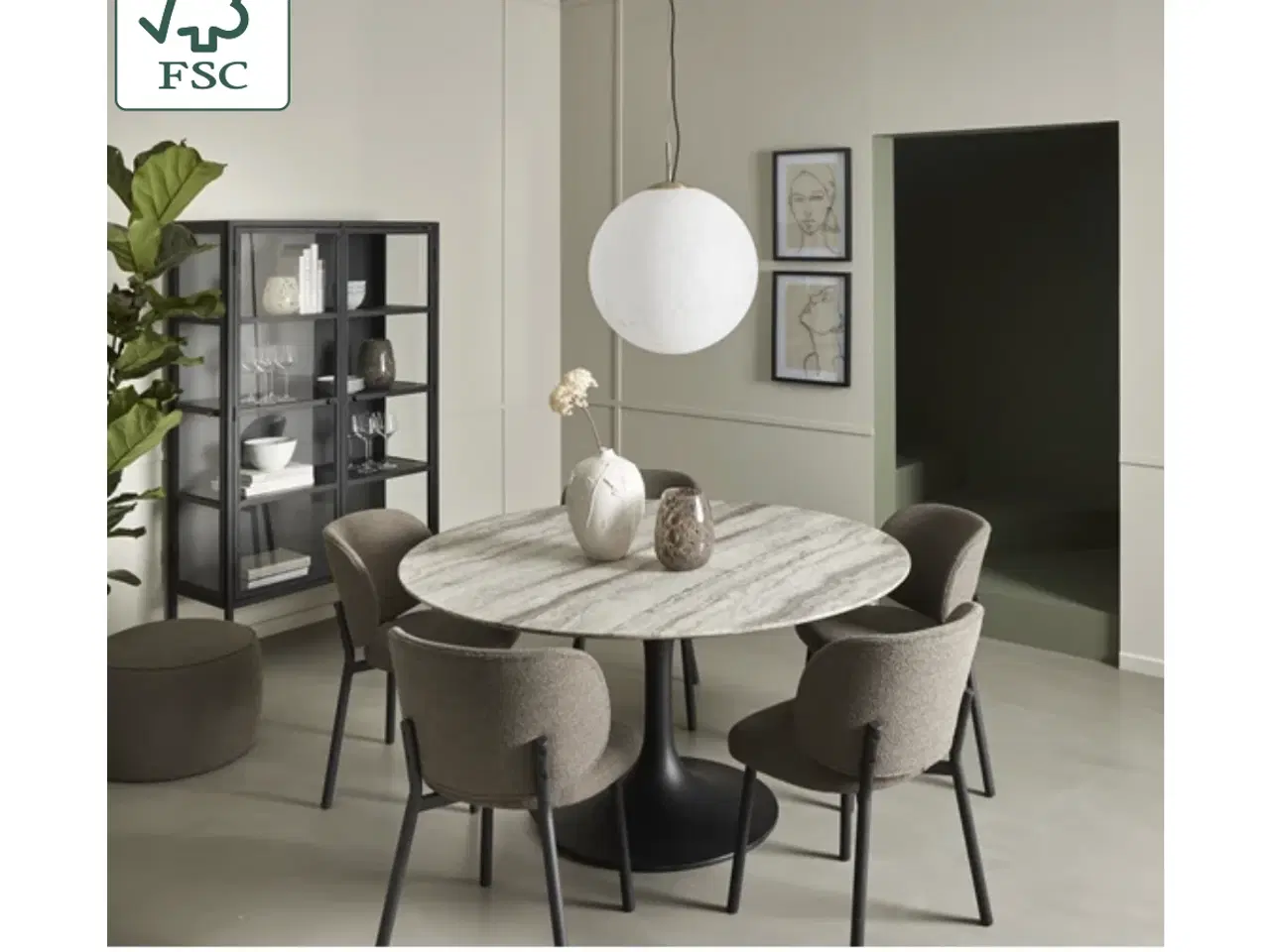 Billede 1 - Spisebord stole 4 stk