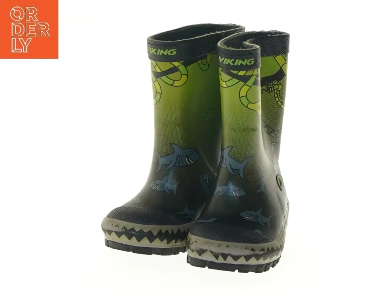Billede 4 - Børnegummistøvler med dyr fra Viking (str. 19 )
