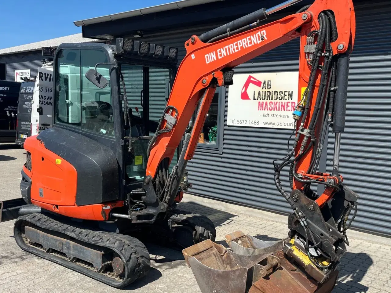 Billede 2 - Kubota kx027-4 Med Aftageligt Engcon rotortilt og centralsmørring.
