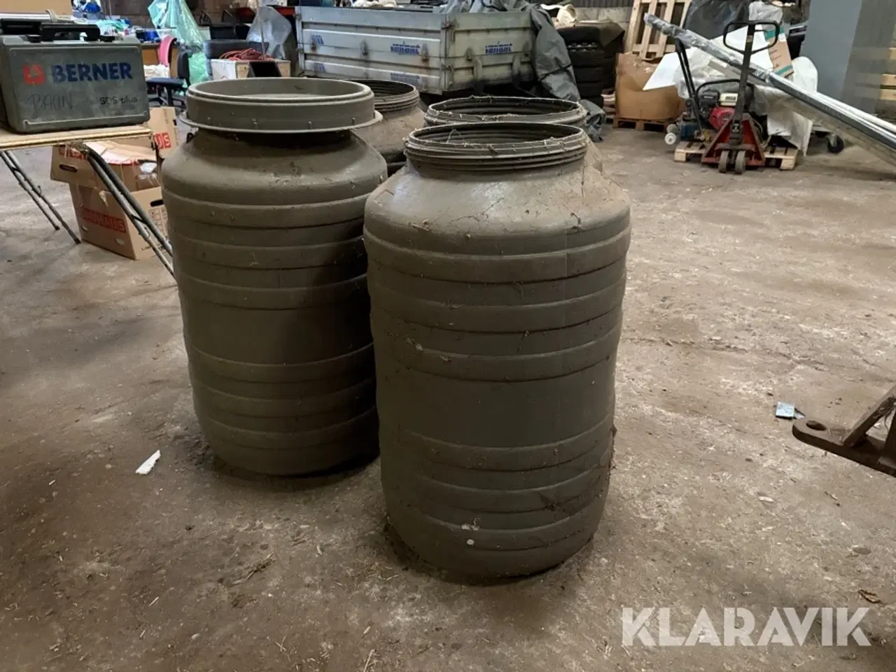 Billede 3 - Fodertønder Pit Plastics - 4 styk