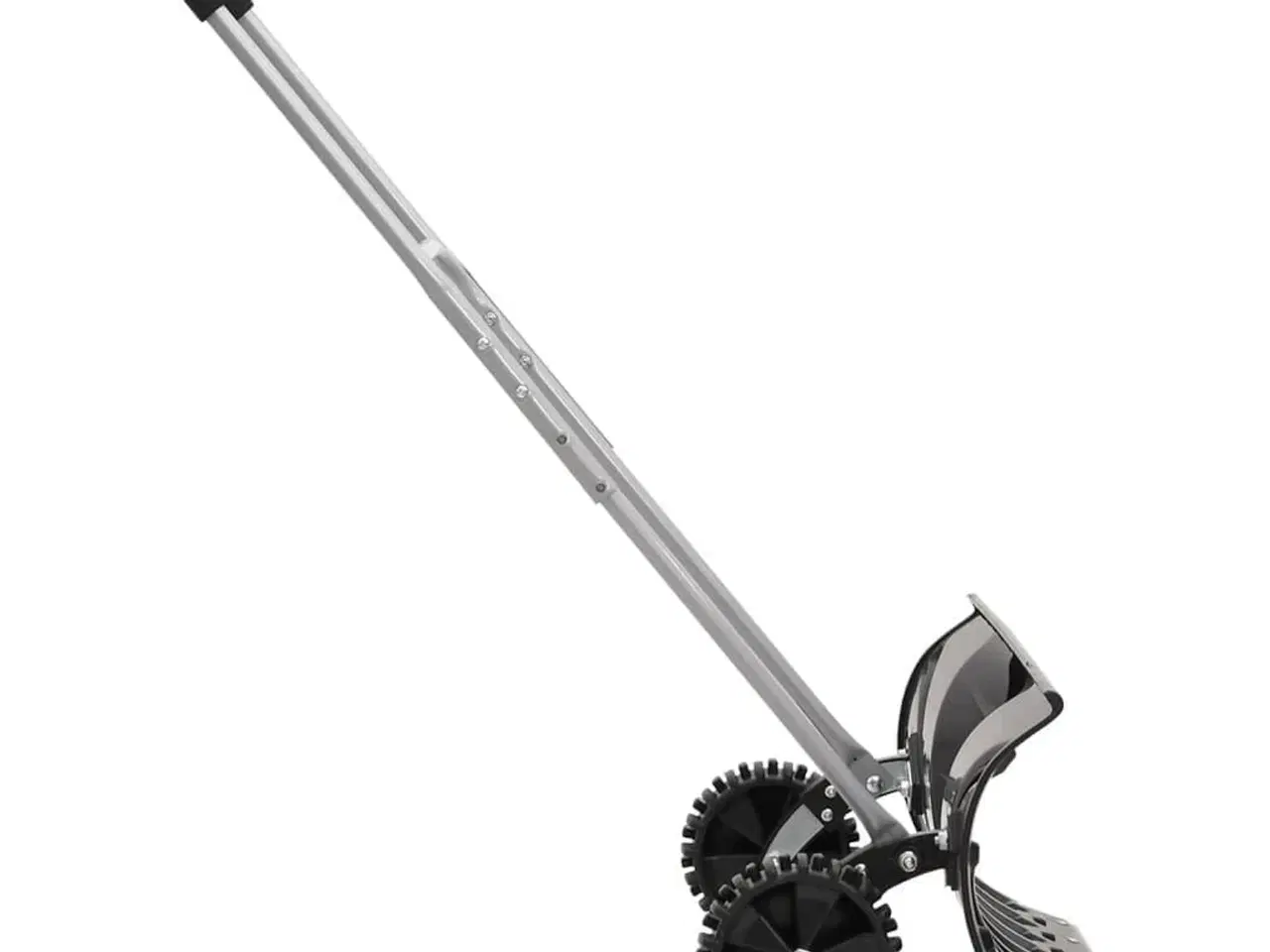 Billede 3 - Sneskovl med udvideligt håndtag 66 cm stålblad sort