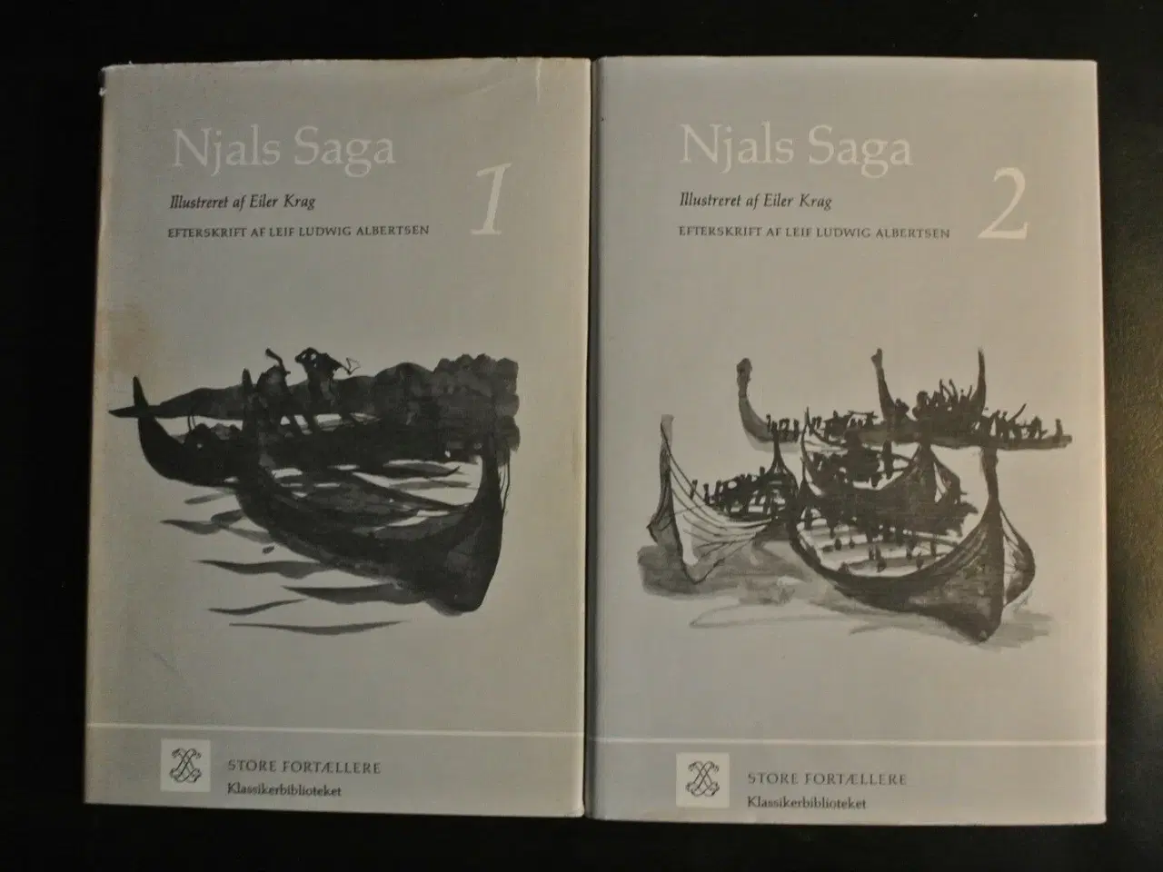 Billede 1 - njals saga 1-2, ill. af eiler krag, genre: anden k