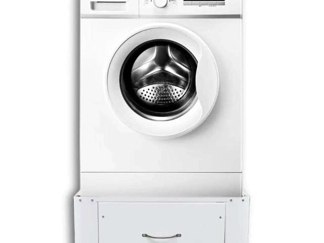 Billede 2 - Sokkel med skuffe til vaskemaskine hvid