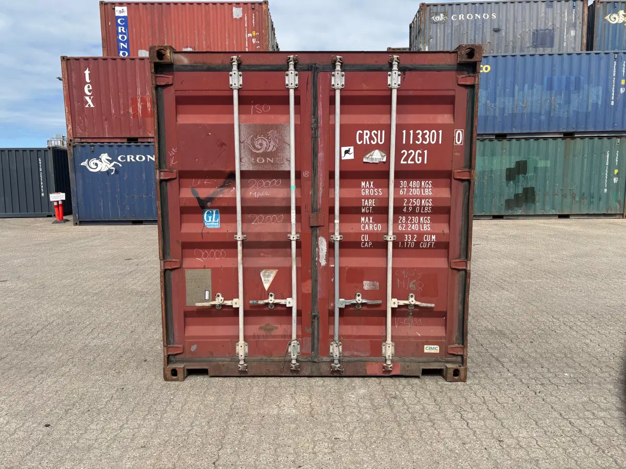 Billede 1 - 20 fods Isoleret Container- ID: CRSU 113301-0