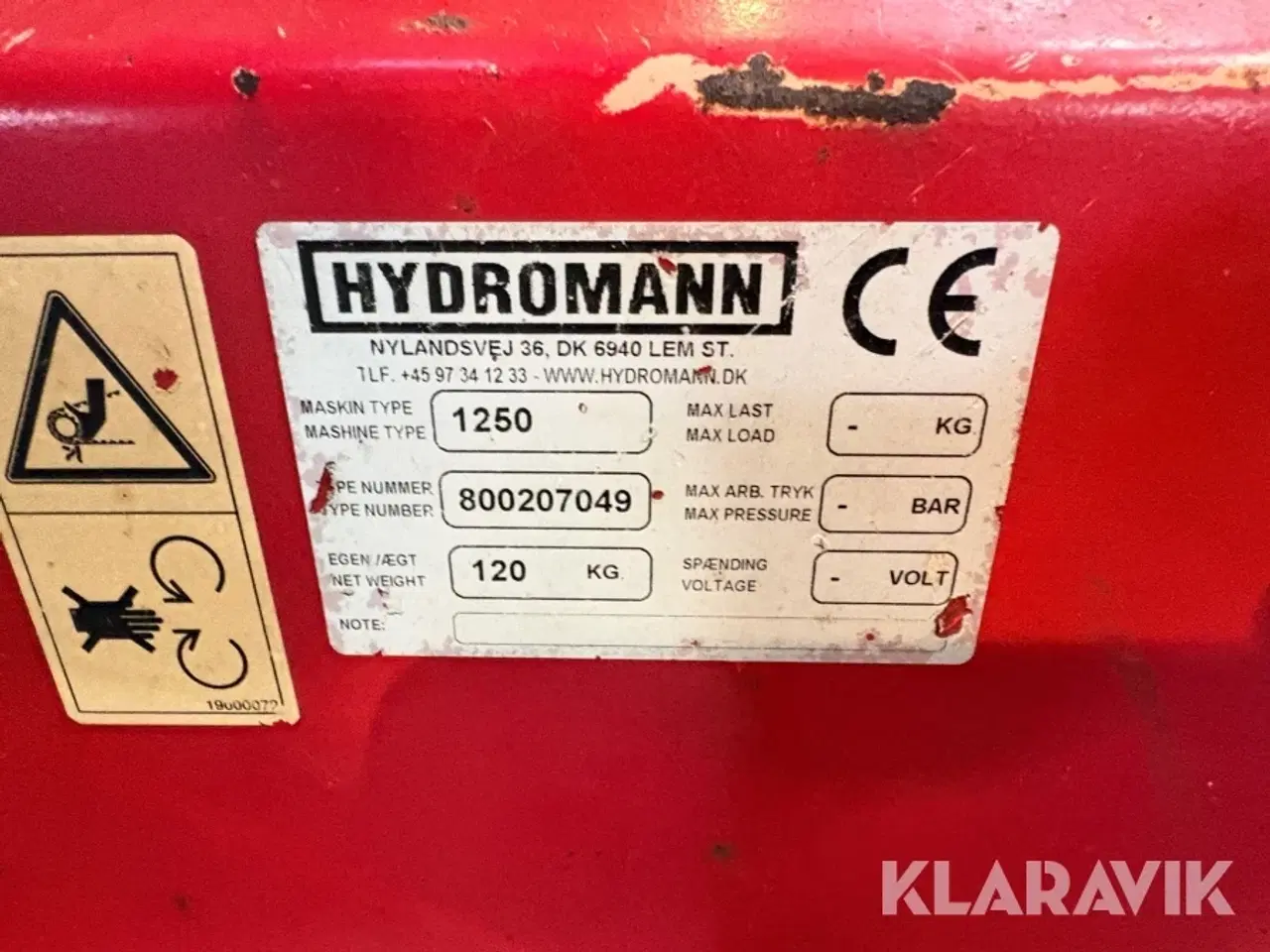 Billede 10 - Stenrive Hydromann Westbjørn 1250