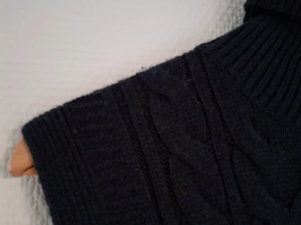 Billede 8 - Cos marineblå wool strik vest m bælte